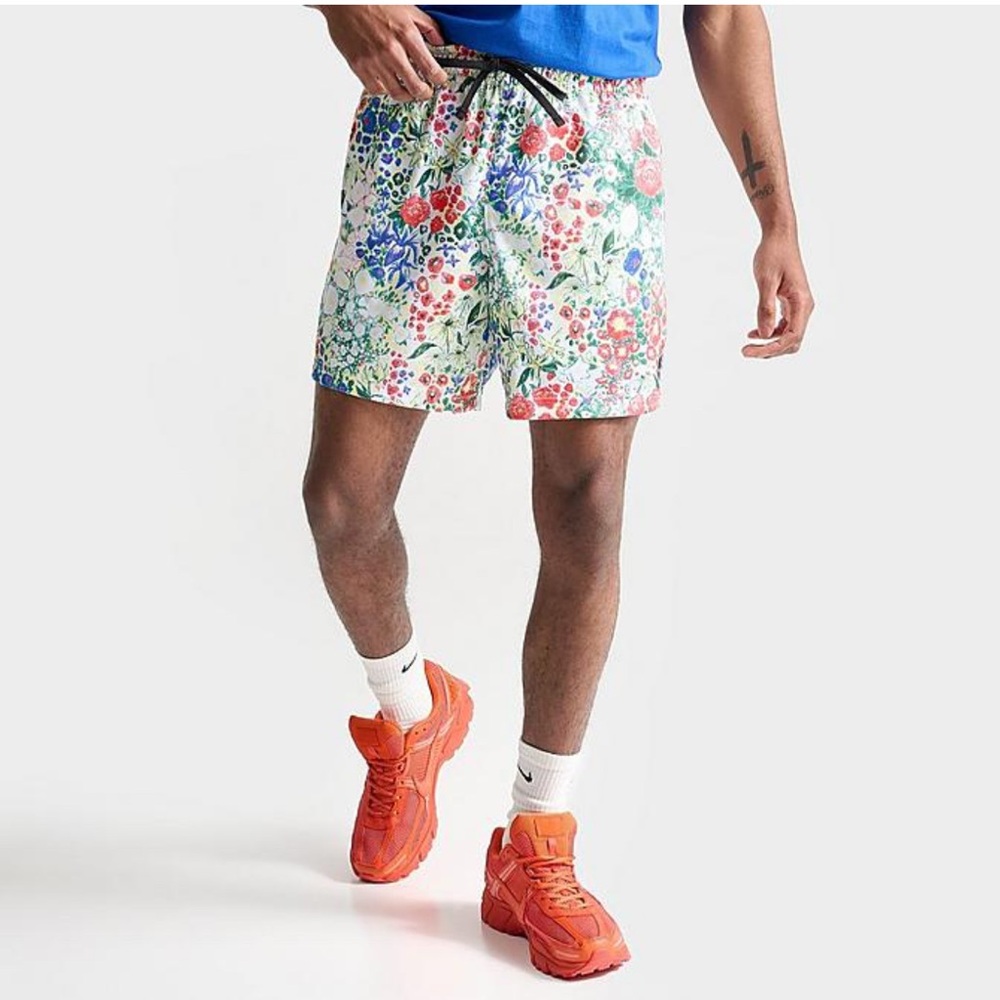 Nike Men Club Mesh Flow Shorts NWOT Size S Floral Athletic Swim unisex 6” inseam